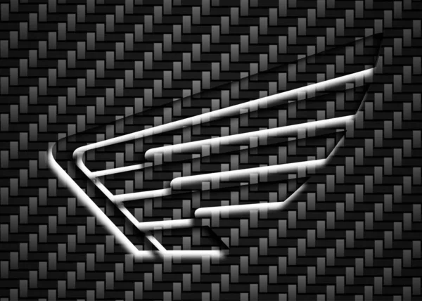 Kabina Tekstury Embos Logo — Zdjęcie stockowe