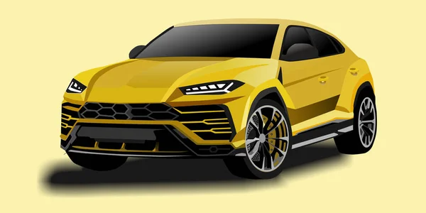 Lamborghini Urus Araba Vektörü — Stok Vektör