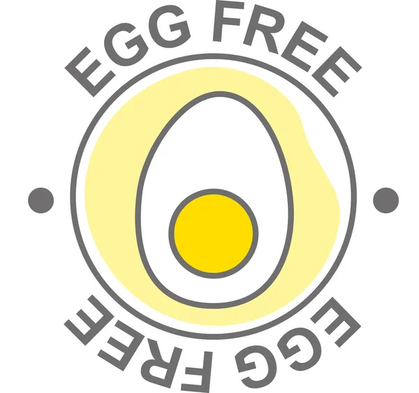 Eierfreies Logo Vektor Symbol Für Ein Etikett — Stockvektor