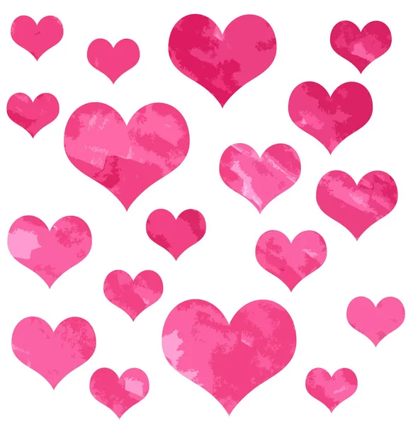 크기가 분홍색 심장을 하얀색 — 스톡 사진