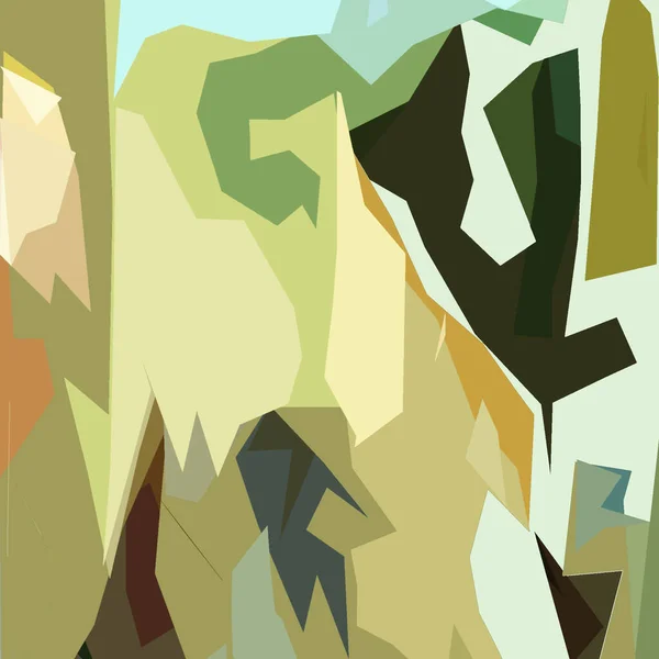 Abstrakter Geometrischer Hintergrund Gelb Grün Und Brauntönen — Stockfoto