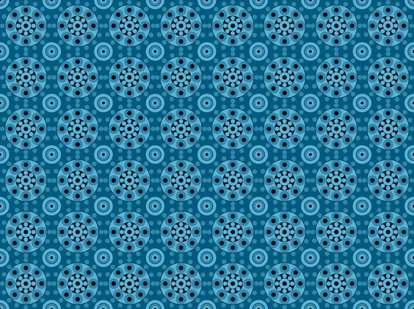 Padrão Azul Fundo Circular Papel Parede Design — Fotografia de Stock
