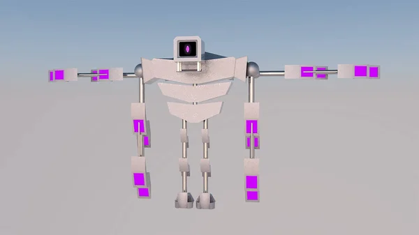Obrázek Modelu Robota Mého Vlastního Odkazu Kině — Stock fotografie