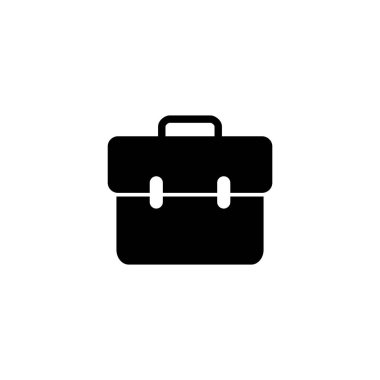 Evrak çantası ikon vektör illüstrasyonu. Bavul işareti ve sembol. bagaj sembolü.