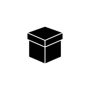 Kutu simgesi vektör illüstrasyonu. kutu işareti ve sembol, paket, paket