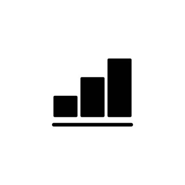Grafik Simgesi vektör illüstrasyonu büyüyor. Çizelge ve sembol. diyagram simgesi