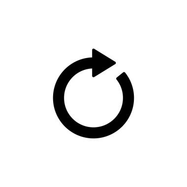 Simge vektör illüstrasyonunu tazele. İşareti ve sembolü yeniden yükle. Simgeyi güncelle.