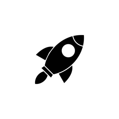 Roket ikon vektör illüstrasyonu. Başlangıç işareti ve sembol. roket fırlatma simgesi