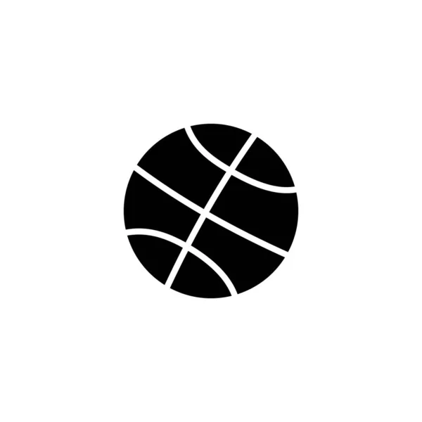 Kosárlabda Ikon Vektor Illusztráció Kosárlabda Jel Szimbólum — Stock Vector