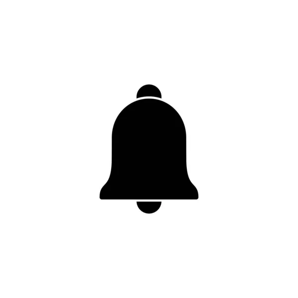 Icono Bell Ilustración Vectorial Signo Notificación Símbolo Para Diseño Del — Vector de stock