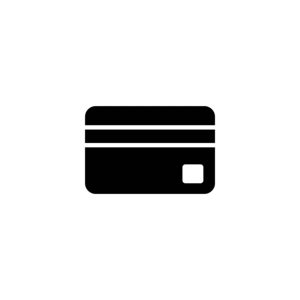 Illustration Des Kreditkarten Icon Vektors Zeichen Und Symbol Der Kreditkartenzahlung — Stockvektor