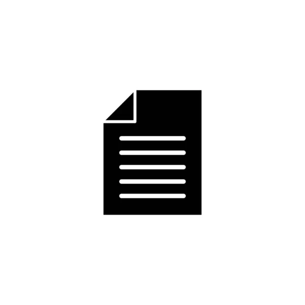 Dokument Icon Vektor Illustration Papierzeichen Und Symbol Dateisymbol — Stockvektor