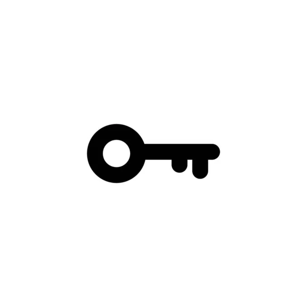 Ícone Chave Ilustração Vetorial Signo Símbolo Chave — Vetor de Stock