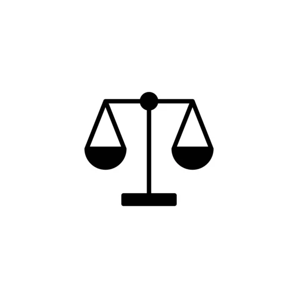 Scales Icon Vector Illustration Law Scale Icon Justice Sign Symbol — Stock Vector