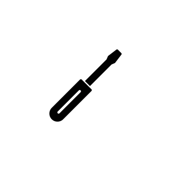 Skruvmejsel Ikon Vektor Illustration Verktyg Tecken Och Symbol — Stock vektor