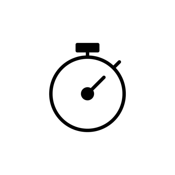 Stopwatch Icono Ilustración Vectorial Signo Temporizador Símbolo Icono Cuenta Atrás — Vector de stock