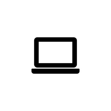 Laptop ikon vektör illüstrasyonu. bilgisayar işareti ve sembol