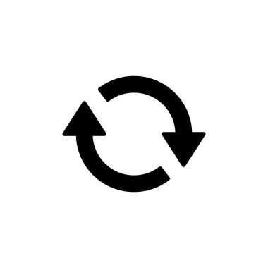 Simge vektör illüstrasyonunu tazele. İşareti ve sembolü yeniden yükle. Simgeyi güncelle.