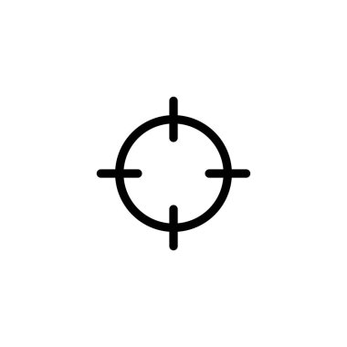 Hedef ikon vektör çizimi. hedef simge vektörü. hedef pazarlama işareti ve sembol