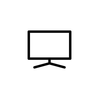 Televizyon ikonu vektör illüstrasyonu. televizyon işareti ve sembol