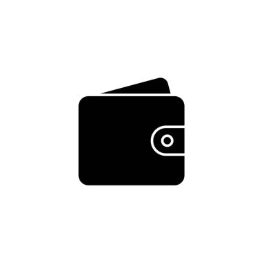 Cüzdan simgesi vektör illüstrasyonu. cüzdan işareti ve sembol