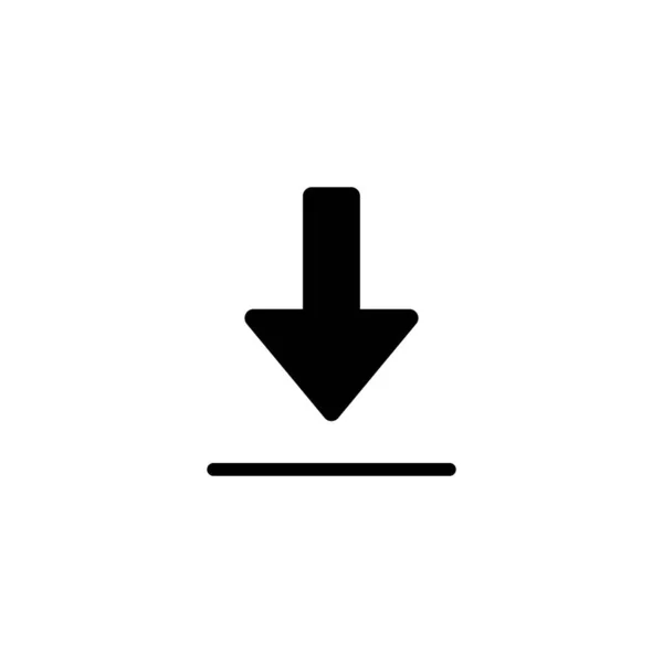 Stáhnout Ilustraci Vektoru Ikon Stáhnout Značku Symbol — Stockový vektor
