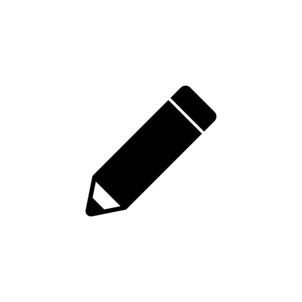 铅笔图标矢量插图 笔迹和符号 编辑图标向量 — 图库矢量图片