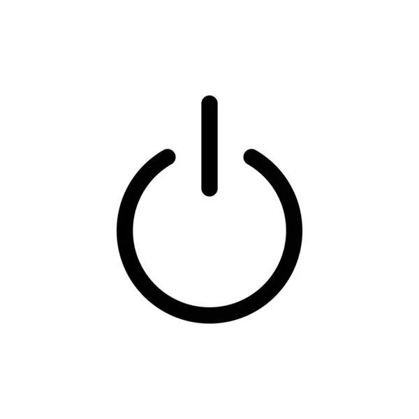 Obrázek Vektoru Ikony Napájení Značka Symbol Power Switch Elektrická Energie — Stockový vektor
