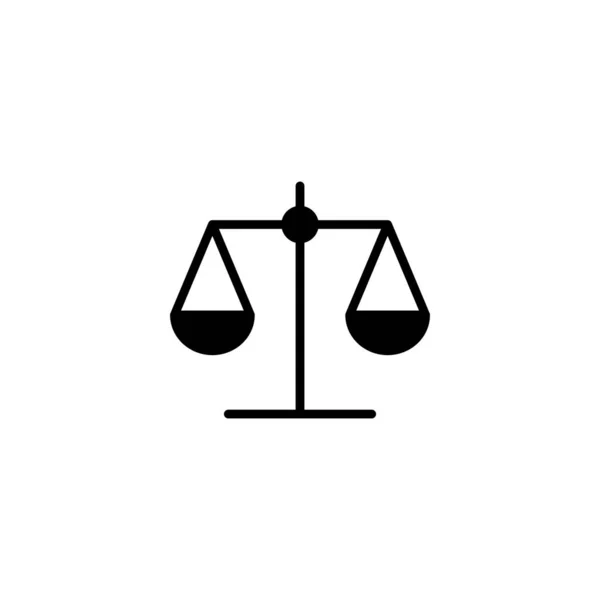 Scales Icon Vector Illustration Law Scale Icon Justice Sign Symbol — Stock Vector