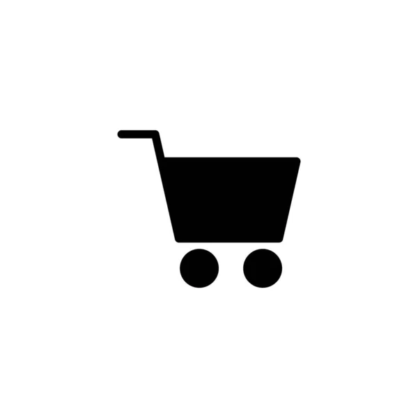 Shopping Icon Vector Illustration Shopping Cart Sign Symbol Trolley Icon — Stock Vector