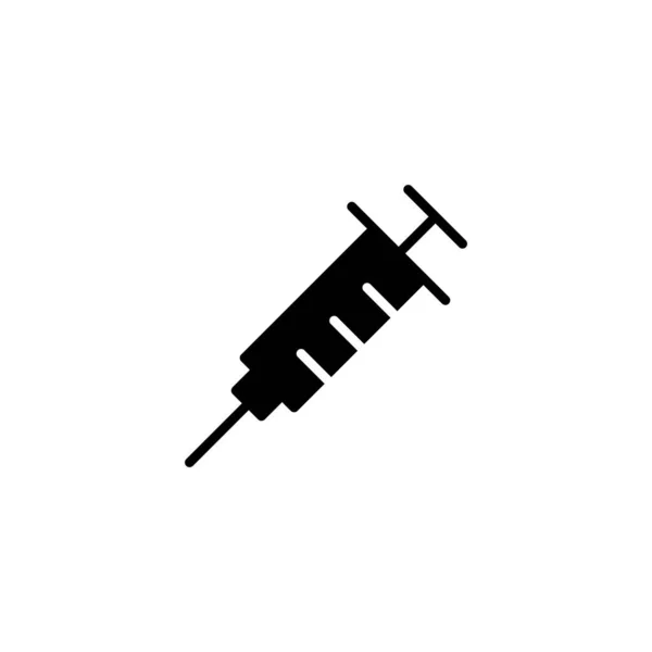 Syringe Icon Vector Illustration Injection Sign Symbol Vaccine Icon — Stock Vector