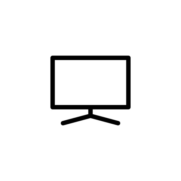 Pictogram Vector Illustratie Televisieteken Symbool — Stockvector