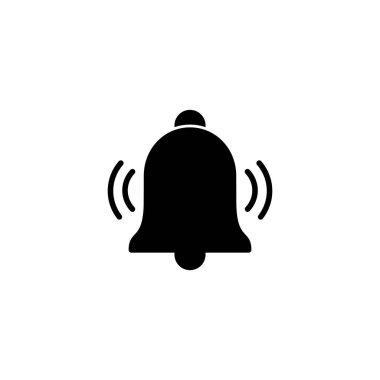 Bell Simgesi vektör çizimi. Web sitesi tasarımı için uyarı işareti ve sembol