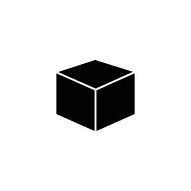 Kutu simgesi vektör illüstrasyonu. kutu işareti ve sembol, paket, paket