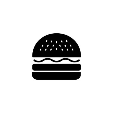Burger ikon vektör illüstrasyonu. Hamburger ve sembol. hamburger
