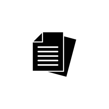 Belge simgesi vektör illüstrasyonu. Kağıt ve sembol. Dosya Simgesi