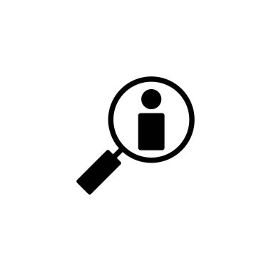 Simge vektör illüstrasyonu işe alınıyor. Arama işi boşluk işareti ve sembol. İnsan kaynakları konsepti. İşe alım.