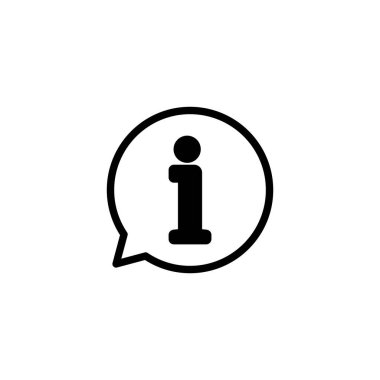 Bilgi simgesi vektör illüstrasyonu. İmza ve sembol hakkında. Faq simgesi