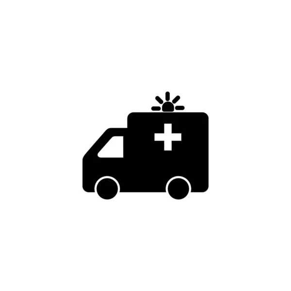 Illustration Vectorielle Icône Ambulance Ambulance Camion Signe Symbole Ambulance Voiture — Image vectorielle