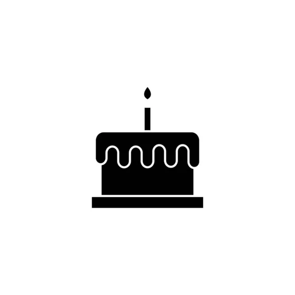 Cake Icon Vector Illustration Cake Sign Symbol Birthday Cake Icon — Stock Vector