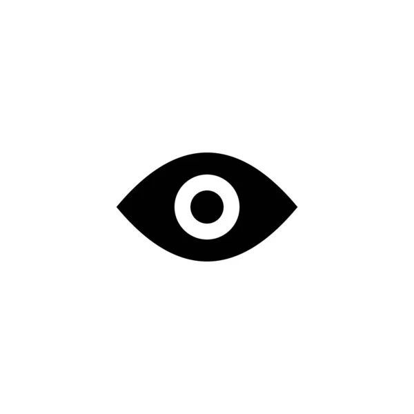 Icono Del Ojo Vector Ilustración Signo Símbolo Ocular Icono Mirada — Archivo Imágenes Vectoriales