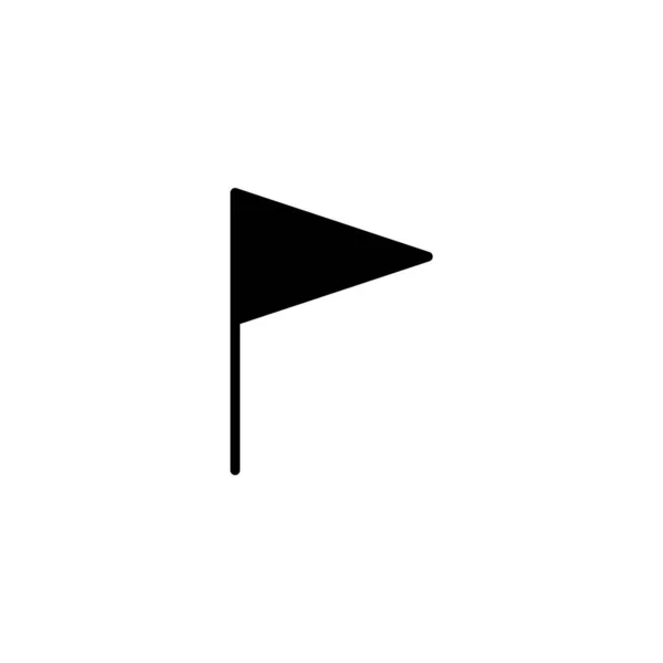 Flagga Ikon Vektor Illustration Gps Position Pin Karta Placeringsmarkeringssymbol — Stock vektor