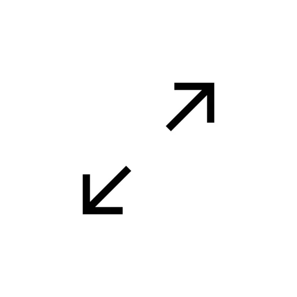 Icoane Ecran Complet Ilustrație Vectorială Extindeți Semnul Simbolul Ecranului Complet — Vector de stoc