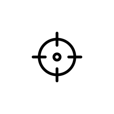 Hedef ikon vektör çizimi. hedef simge vektörü. hedef pazarlama işareti ve sembol