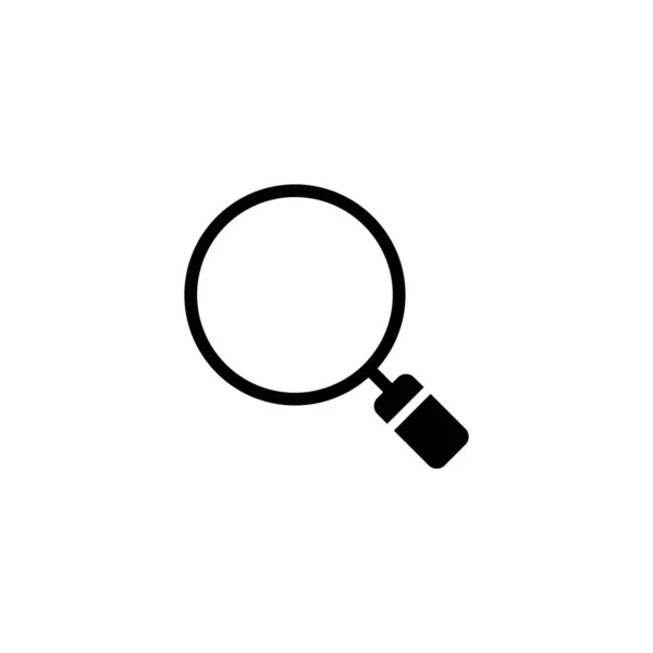Szukaj Ilustracji Wektora Ikony Wyszukiwanie Szkła Powiększającego Znak Symbol — Wektor stockowy