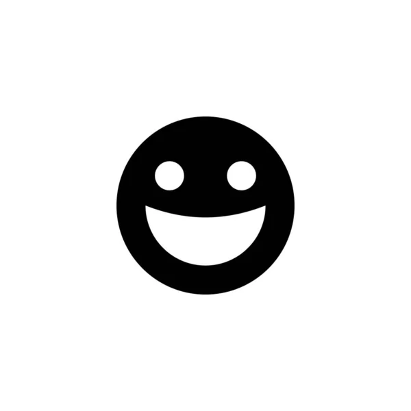 Sorrir Ícone Ilustração Vetorial Ícone Emoticon Sorriso Sinal Feedback Símbolo — Vetor de Stock