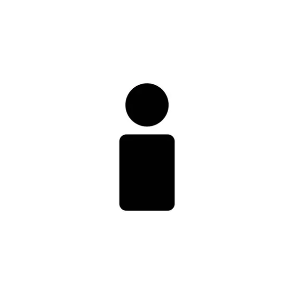Icono Usuario Ilustración Vectorial Signo Símbolo Persona Icono Personas — Vector de stock