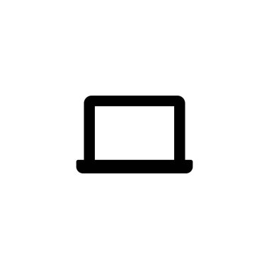 Laptop ikon vektör illüstrasyonu. bilgisayar işareti ve sembol