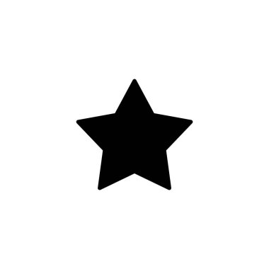 Yıldız Simgesi vektör çizimi. Reyting işareti ve sembol. favori yıldız simgesi