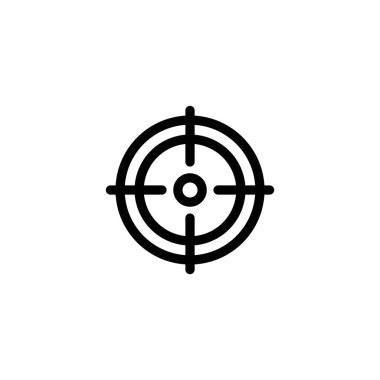 Hedef ikon vektör çizimi. hedef simge vektörü. hedef pazarlama işareti ve sembol
